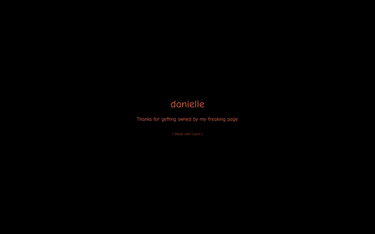 Carrd profile picture for @danielle